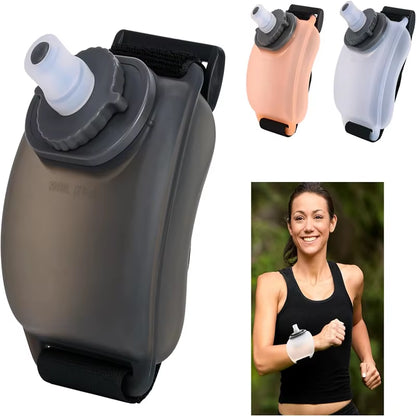 Outdoor Portable Running Wrist Water Bottle Adjustable Small Sports Wrist Water Bottle Cup for Outdoor Fitness Cycling Marathon