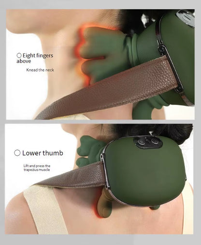 N7 Portable Wireless Brushless Motor Heated Vibration Kneading Real Touch Feeling Ultra-Quiet Shoulder Siaasoo Neck Massage